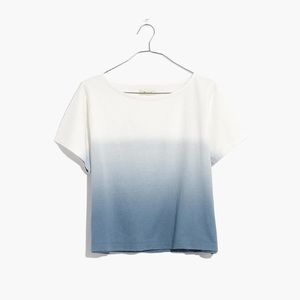Madewell ombré Dip-Dye setlist boxy tee size L